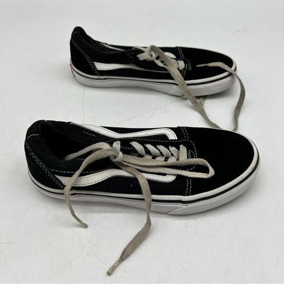 Vans Old Skool Classic Sneackers Size 3 Youth Unisex Black Low Top Casual Travel - Picture 5 of 7